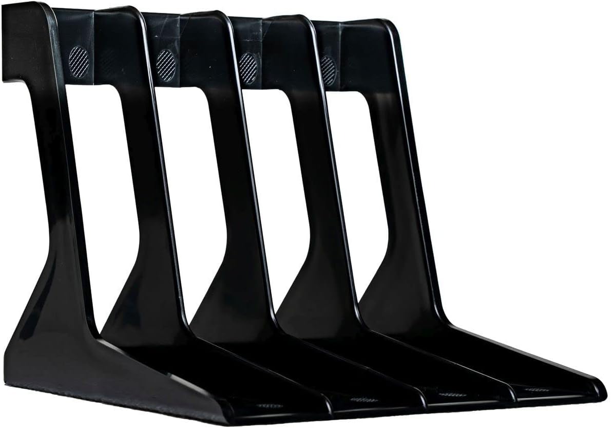 VINYL STAND- 7 INCH SINGLE RACK (SHAPED - HIPS PLASTIC) BLACK