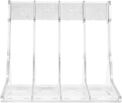 Vinyl Stand- 7 Inch Single Rack (Shaped - Hips Plastic) Crystal Clear