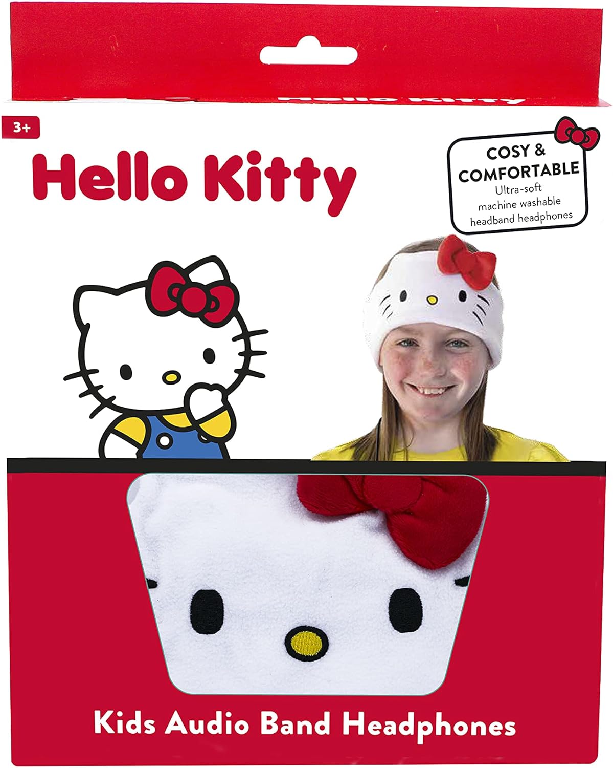 OTL Technologies HK0798 Kids Headphones - Hello Kitty Wired Headband Headphones White for ages 3+