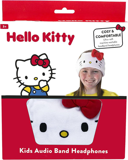 OTL Technologies HK0798 Kids Headphones - Hello Kitty Wired Headband Headphones White for ages 3+