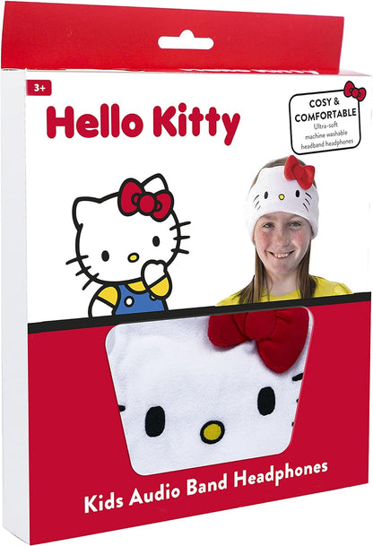 OTL Technologies HK0798 Kids Headphones - Hello Kitty Wired Headband Headphones White for ages 3+