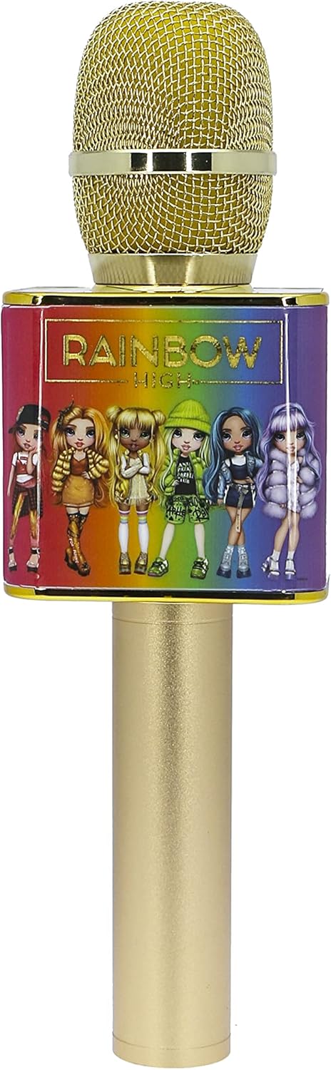 OTL Technologies RH0929 Rainbow High Bluetooth Wireless Karaoke Microphone with Built-in Speaker
