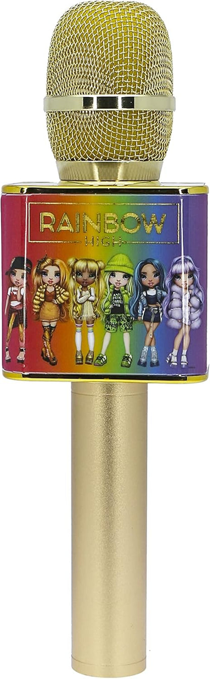 OTL Technologies RH0929 Rainbow High Bluetooth Wireless Karaoke Microphone with Built-in Speaker