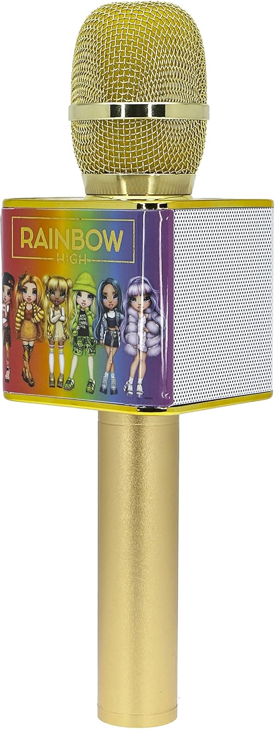 OTL Technologies RH0929 Rainbow High Bluetooth Wireless Karaoke Microphone with Built-in Speaker
