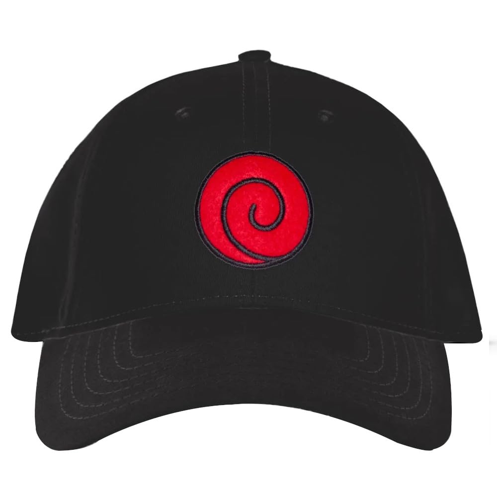 Naruto Shippuden Cap - Men's Adjustable Cap - One Size Black