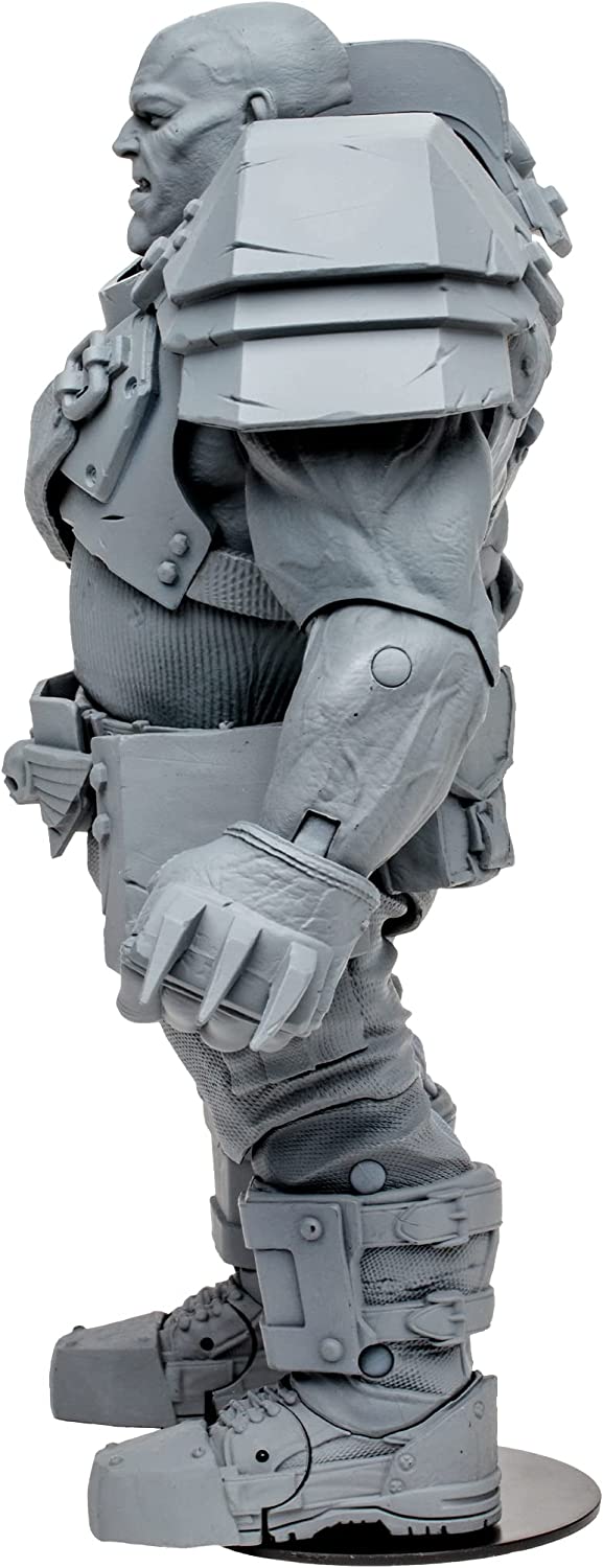 McFarlane Toys, Warhammer 40000 Darktide Ogryn Mega Action Figure with 22 Moving Parts, Unpainted Collectible collectors stand base, Customise Your – Ages 12+, Multicolor Ogryn - Matte Grey