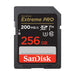 Sandisk Extreme Pro - Flash Memory Card - 256 Gb - Video Class V30 / Uhs-I U3 / Class10 - Sdxc Uhs-I