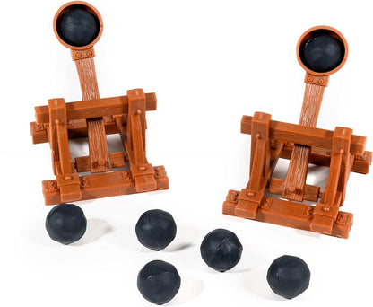 Vesuvius Media | Catapult Feud | Board Game | Ages 7+ | 2 Players | 30-45 Minutes Playing Time