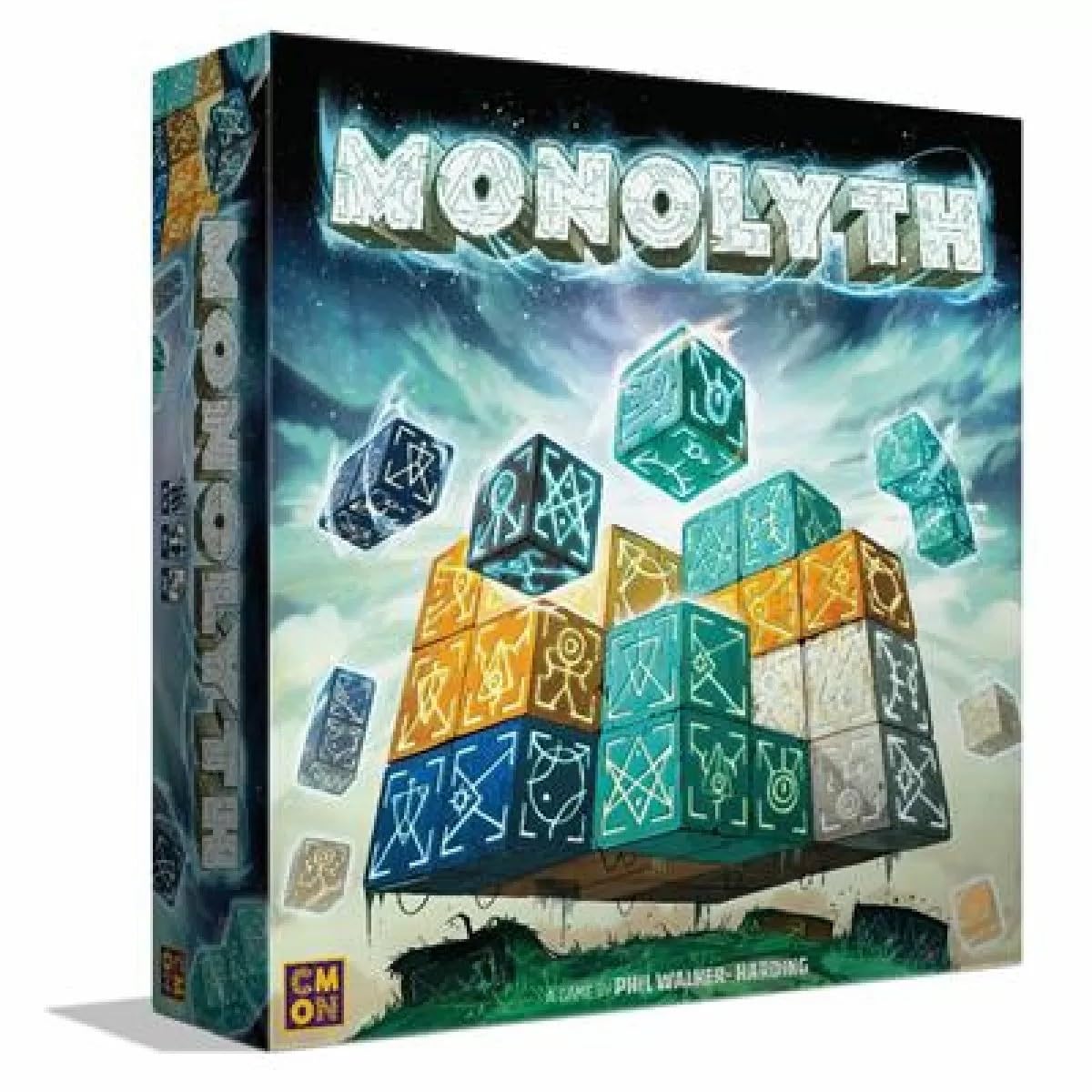 Cmon Monolyth Board Game | Monolith Building Strategy Game | Tactile Puzzle Game | Fun Family Game for Kids and Adults | Ages 8+ | 1-4 Players | Average Playtime 30 Minutes, Multicolor (MNL001)
