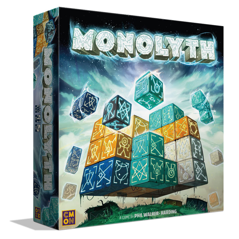 Cmon Monolyth Board Game | Monolith Building Strategy Game | Tactile Puzzle Game | Fun Family Game for Kids and Adults | Ages 8+ | 1-4 Players | Average Playtime 30 Minutes, Multicolor (MNL001)