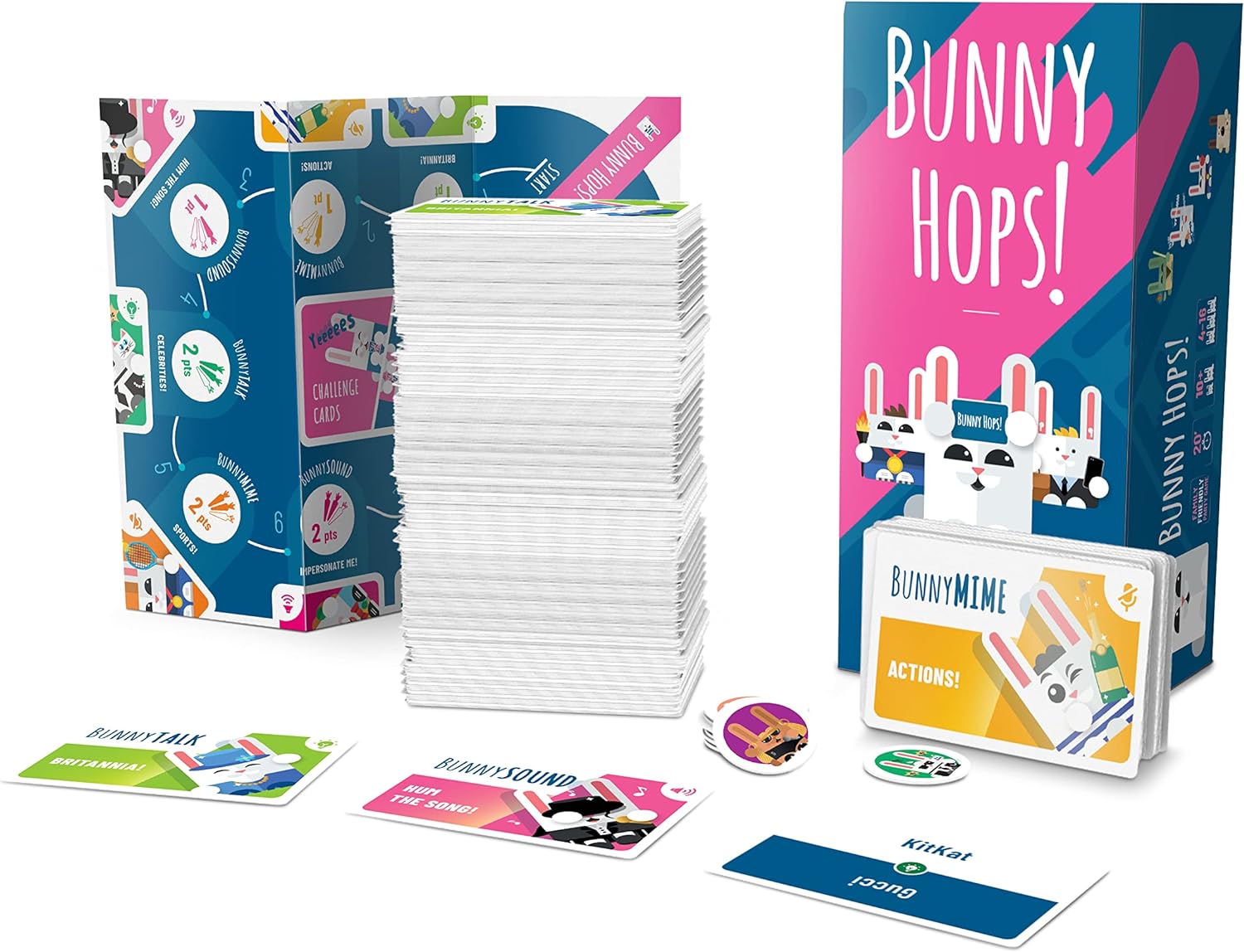 KYHU Bunny Hops! | The Perfect Party Board Game | Ages 10+ | 4-16 Players | 20 Minutes Playing Time | from
