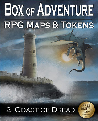 Loke BattleMats- Box Adventure Coast of Dread Juego de Mesa Tablero, Multicolor (031LBM