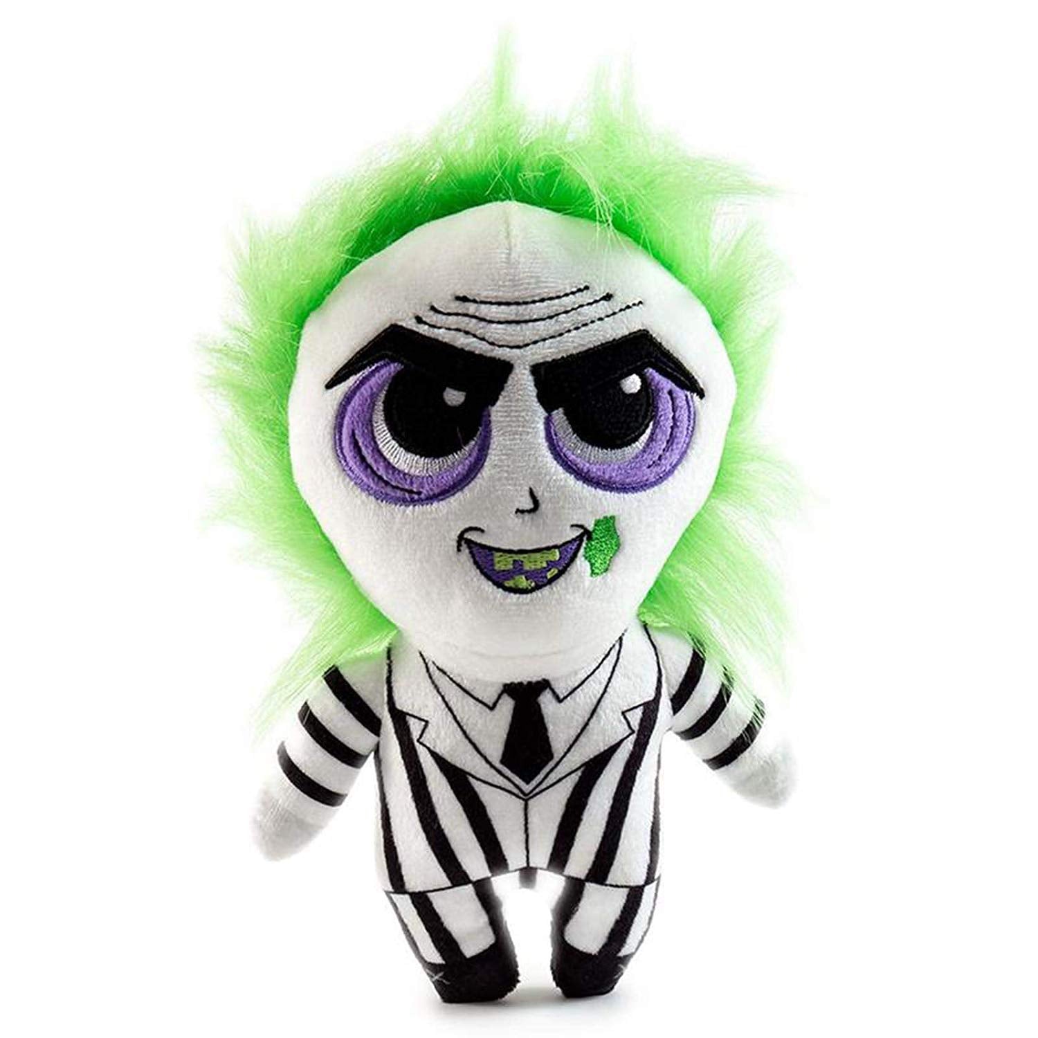Kidrobot Peluche Kidrobot Beetlejuice, Muñeco de peluche, Juguete para niños, 20 cm Felpa Figura para regalar, cumpleaños, coleccionistas y fiestas
