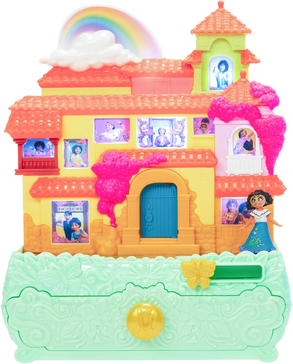Disney Encanto Magische Casa Madrigal Jewelry Box speelt "We Praat niet over Bruno", The Family Madrigal" & "Surface Pressure" nummers