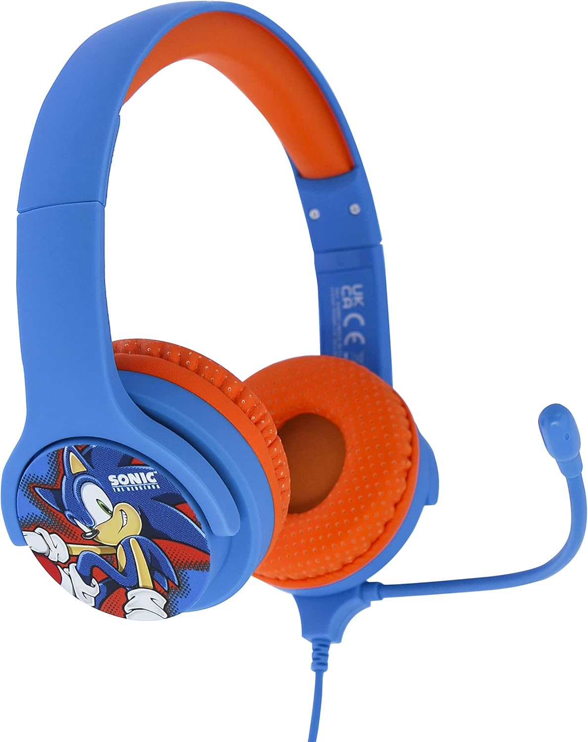 OTL Technologies SH0907 Sonic The Hedgehog Interactive Wired Study Headphones with Detachable Mic