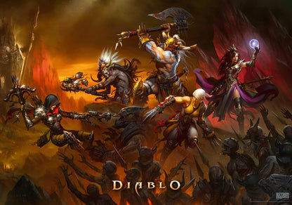 Good Loot Gaming Puzzle Diablo Heroes Battle Puzzles Computer game puzzles for teenagers and adults Leisure ideas Inspired by a computer game | 1000 pieces | 68 x 48 cm