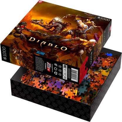 Good Loot Gaming Puzzle Diablo Heroes Battle Puzzles Computer game puzzles for teenagers and adults Leisure ideas Inspired by a computer game | 1000 pieces | 68 x 48 cm