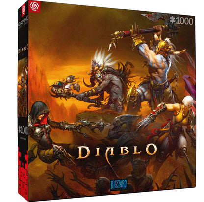 Good Loot Gaming Puzzle Diablo Heroes Battle Puzzles Computer game puzzles for teenagers and adults Leisure ideas Inspired by a computer game | 1000 pieces | 68 x 48 cm