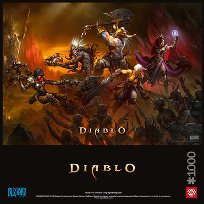 Good Loot Gaming Puzzle Diablo Heroes Battle Puzzles Computer game puzzles for teenagers and adults Leisure ideas Inspired by a computer game | 1000 pieces | 68 x 48 cm