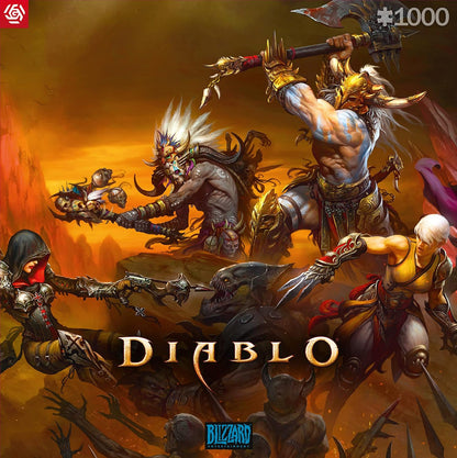 Good Loot Gaming Puzzle Diablo Heroes Battle Puzzles Computer game puzzles for teenagers and adults Leisure ideas Inspired by a computer game | 1000 pieces | 68 x 48 cm