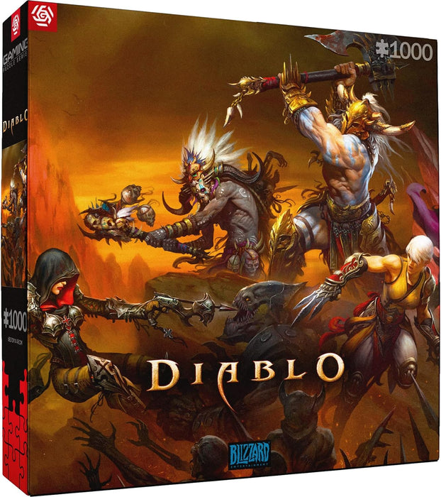 Good Loot Gaming Puzzle Diablo Heroes Battle Puzzles Computer game puzzles for teenagers and adults Leisure ideas Inspired by a computer game | 1000 pieces | 68 x 48 cm