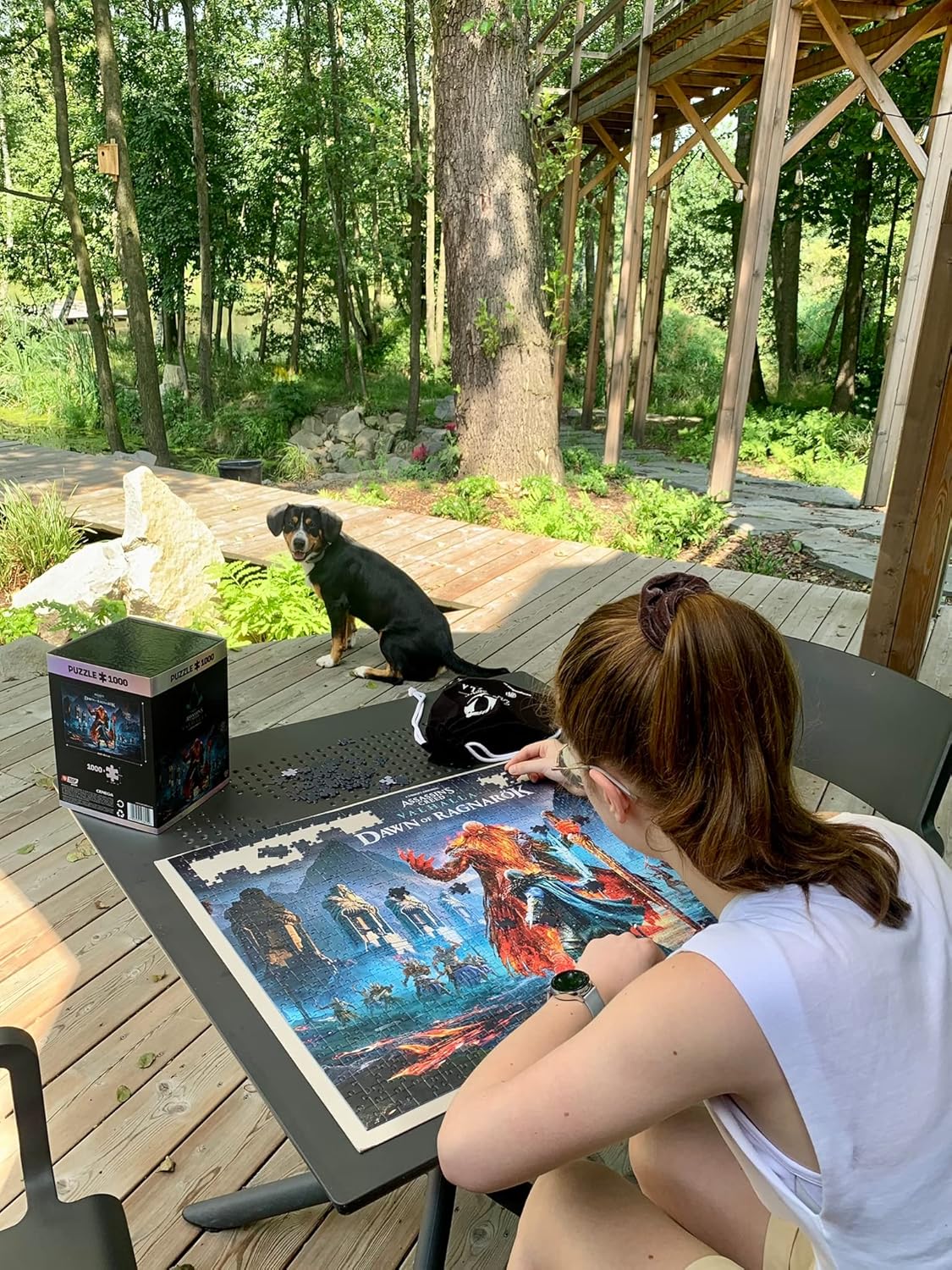 Assassin's Creed Valhalla: Dawn of Ragnarok - Puzzlespiel mit 1000 Teilen und den Maßen 68 cm x 48 cm | inklusive Poster und Tasche | Spiel-Artwork für Erwachsene und Teenager