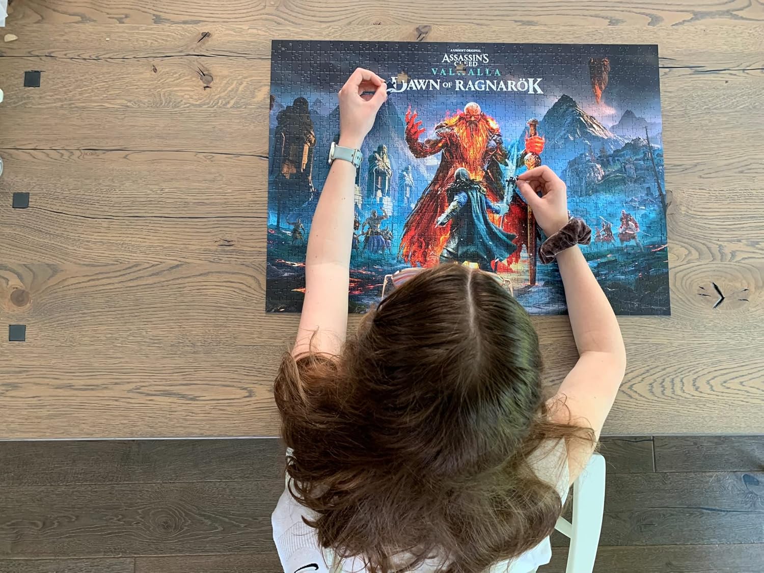 Assassin's Creed Valhalla: Dawn of Ragnarok - Puzzlespiel mit 1000 Teilen und den Maßen 68 cm x 48 cm | inklusive Poster und Tasche | Spiel-Artwork für Erwachsene und Teenager