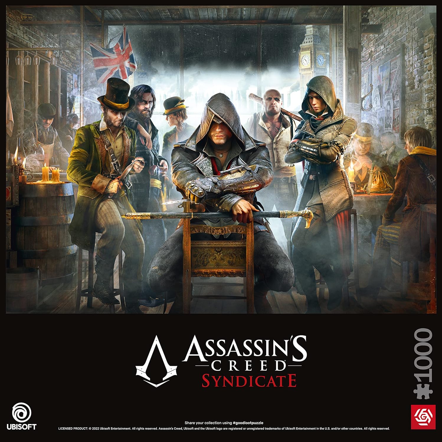 Good Loot Gaming Puzzle Assassin's Creed Syndicate The Tavern Jigsaw Puzzles Computer game puzzles for teenagers and adults Leisure ideas Inspired by a computer game | 1000 pieces | 68 x 48 cm