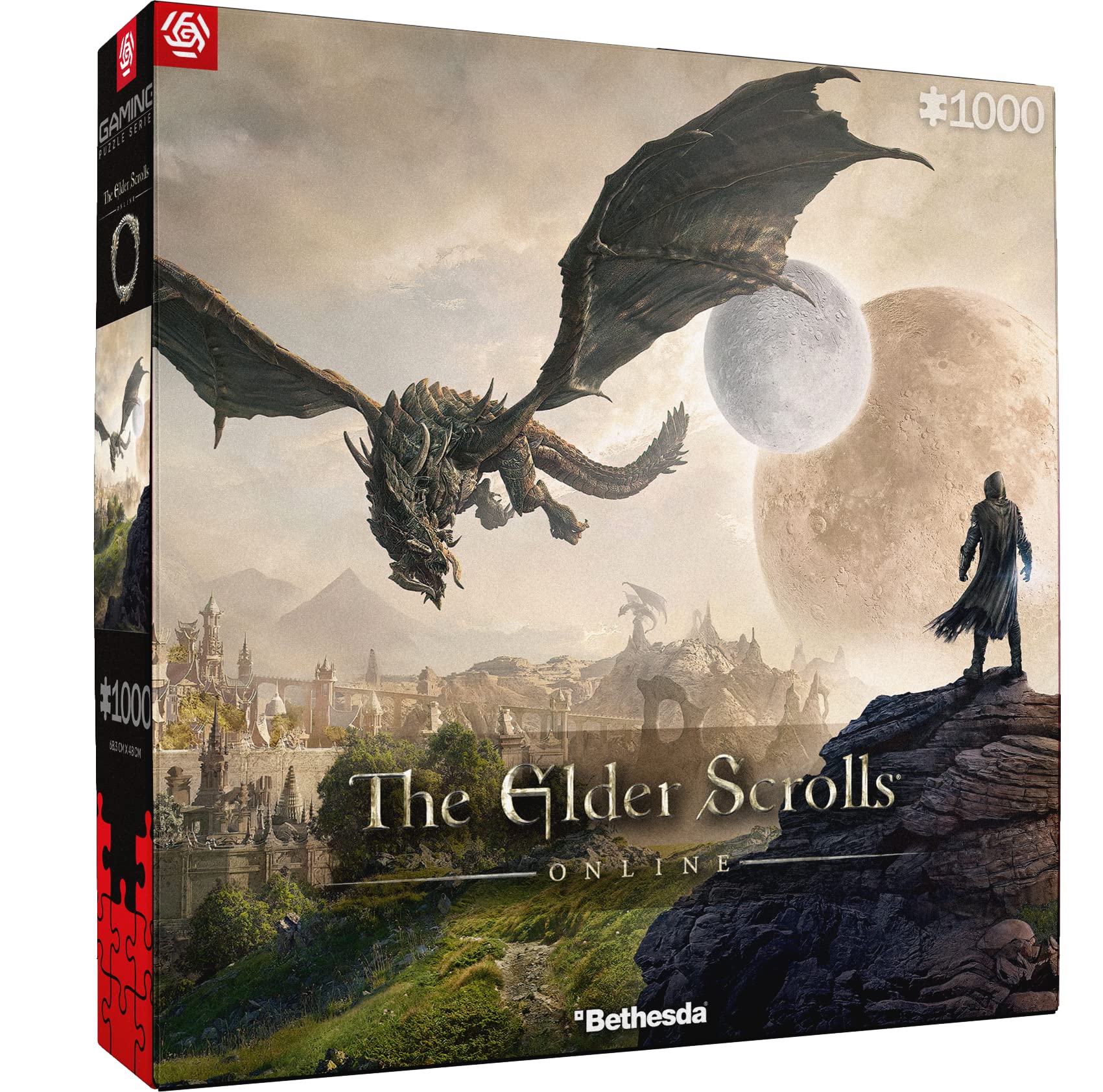 Good Loot Gaming Puzzle Elder Scrolls Elsweyr Computer game puzzles for teenagers and adults Leisure ideas Inspired by a computer game | 1000 pieces | 68 x 48 cm