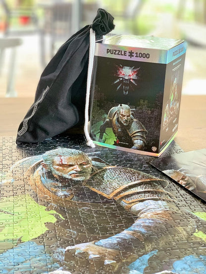 Good Loot The Witcher Dark World Puzzles Premium Box Sack Poster Computerspiel Spielepuzzles für Jugendliche und Erwachsene Freizeitideen Inspiriert Durch EIN Computerspiel 1000 Bestandteile