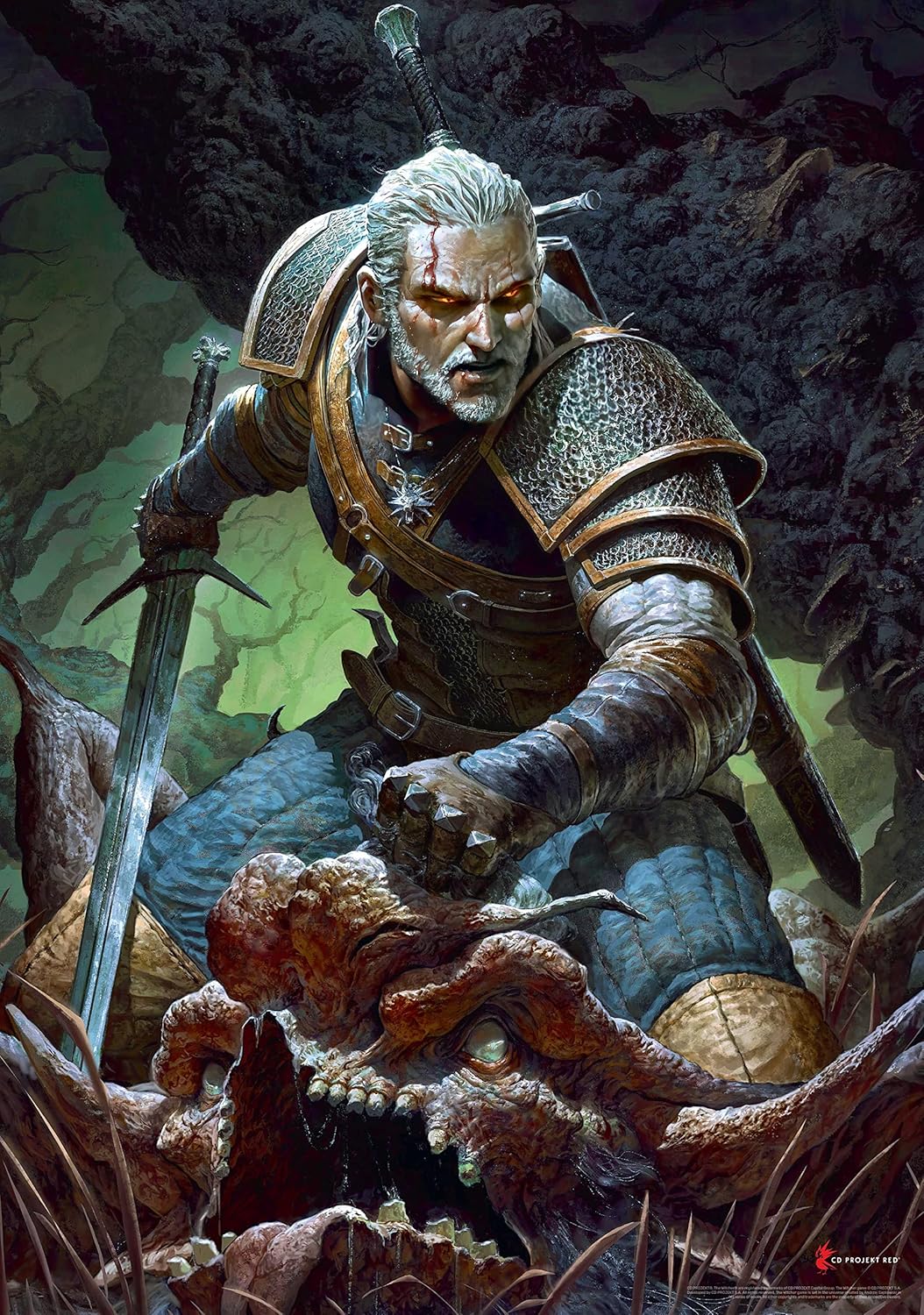 Good Loot The Witcher Dark World Puzzles Premium Box Sack Poster Computerspiel Spielepuzzles für Jugendliche und Erwachsene Freizeitideen Inspiriert Durch EIN Computerspiel 1000 Bestandteile