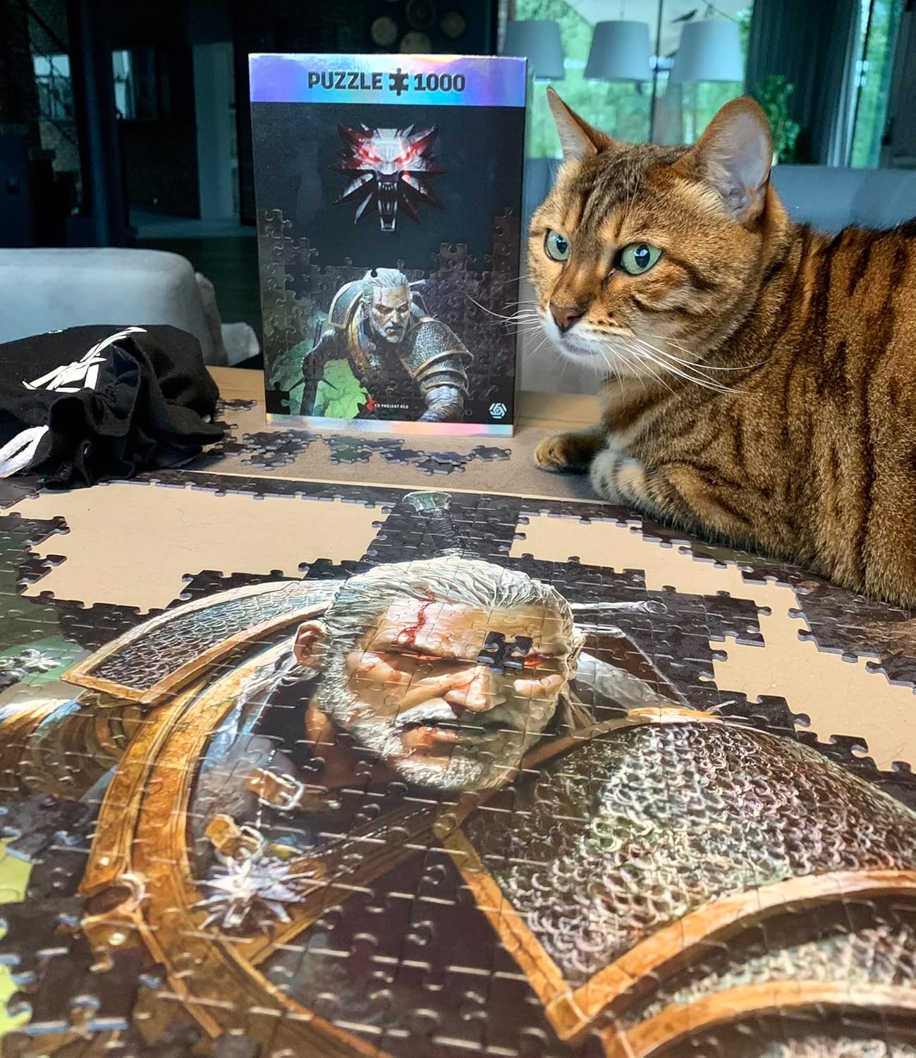 Good Loot The Witcher Dark World Puzzles Premium Box Sack Poster Computerspiel Spielepuzzles für Jugendliche und Erwachsene Freizeitideen Inspiriert Durch EIN Computerspiel 1000 Bestandteile