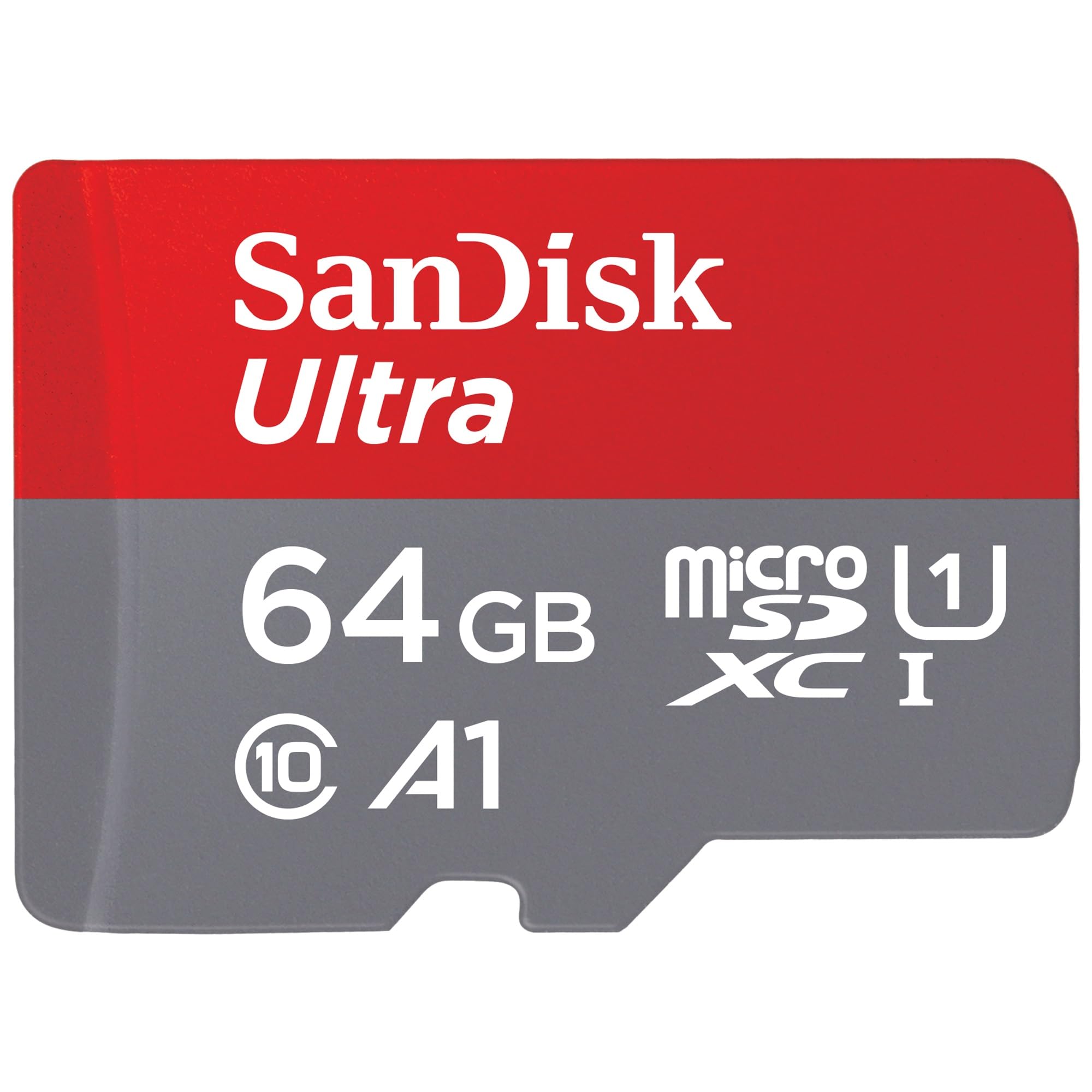 SanDisk Ultra Android microSDXC UHS-I Memory Card 64GB + Adapter (for Smartphones and Tablets, A1, Class 10, U1, Full HD Videos, Up to 140MB/s Read Speed