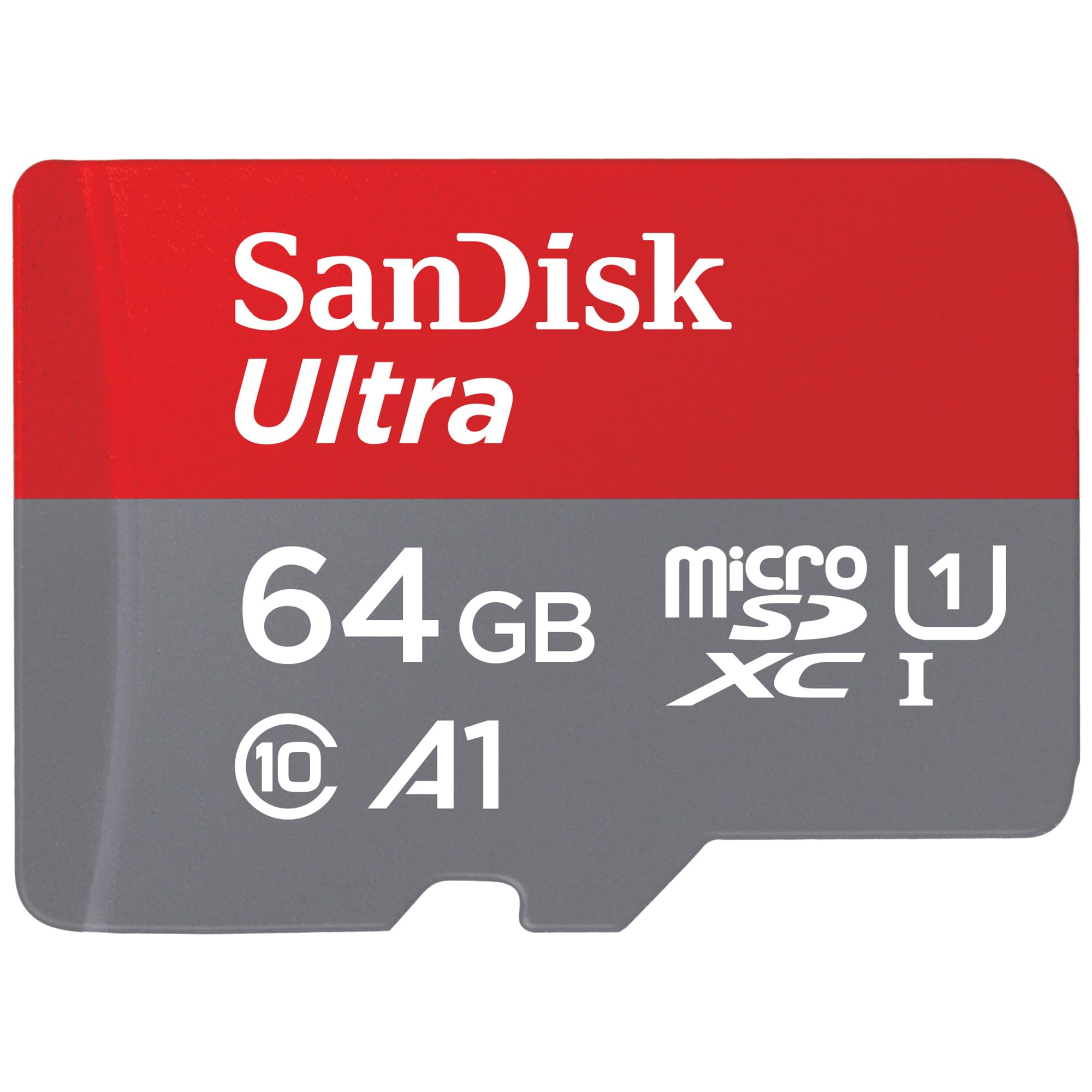 SanDisk Ultra Android microSDXC UHS-I Memory Card 64GB + Adapter (for Smartphones and Tablets, A1, Class 10, U1, Full HD Videos, Up to 140MB/s Read Speed