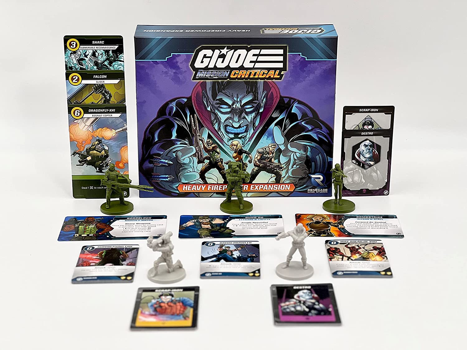 G.I. Joe Mission Critical: Heavy Firepower Expansion - Cooperative Board Game, Role Playing Game, Renegade Game Studios, Ages 14+, 2-5 Players, 45-60 Minute Playing Time