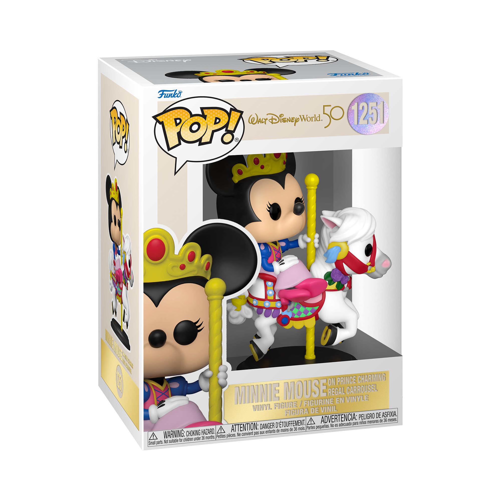 Funko POP! Disney: WDW50- Minnie Mouse Carrousel - Disney World 50th Anniversary - Collectable Vinyl Figure - Gift Idea - Official Merchandise - Toys for Kids & Adults - Model Figure for Collectors