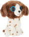 TY 2007517 Muddles Brown & White Dog Beanie Boo Stuffed Animal, Multicoloured Dog Muddles