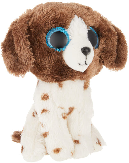 TY 2007517 Muddles Brown & White Dog Beanie Boo Stuffed Animal, Multicoloured Dog Muddles