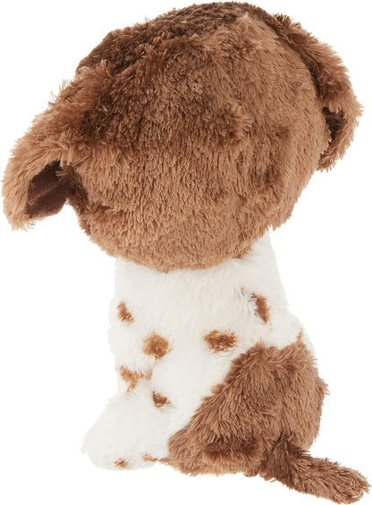TY 2007517 Muddles Brown & White Dog Beanie Boo Stuffed Animal, Multicoloured Dog Muddles
