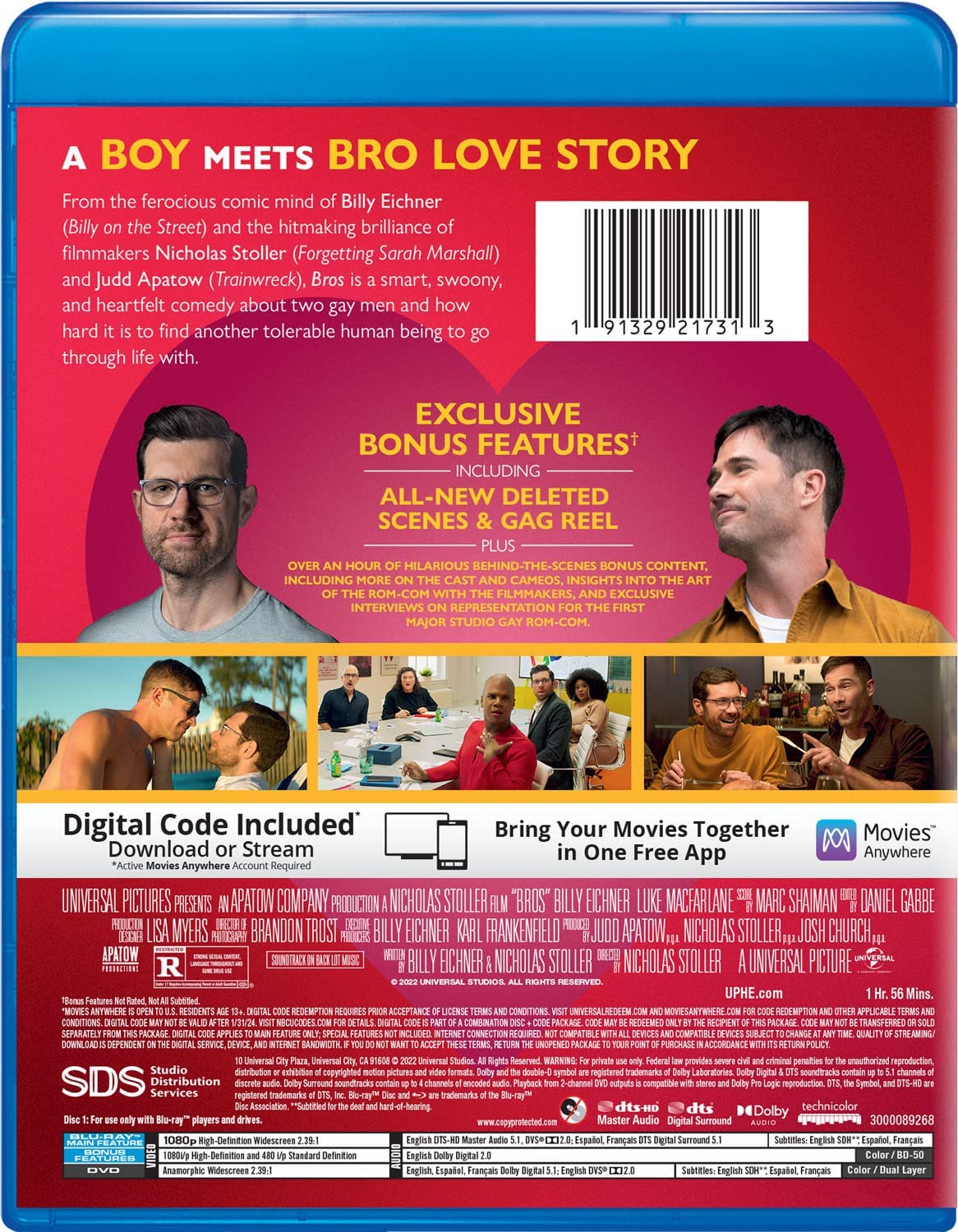 Bros (Blu-ray + DVD + Digital