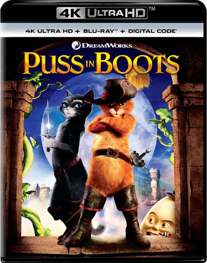 Puss in Boots (4K Ultra HD + Blu-ray + Digital)