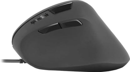 Speedlink PIAVO Ergonomic Vertical Mouse - Wired Ergonomic Vertical Mouse with USB Port for Office/Home Office, Black