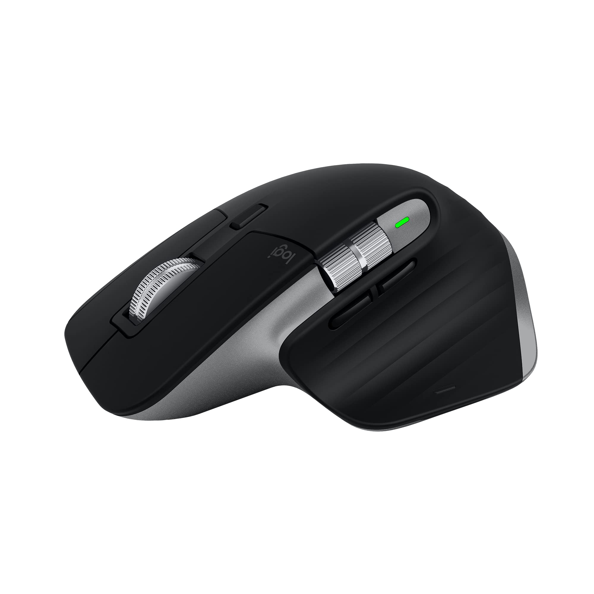 Logitech MX Master 3S für Mac - Kabellose Bluetooth-Maus mit ultraschnellem Scrollen, Ergo, 8K DPI, Glas-Tracking, Leise Klicks, USB-C, Apple, iPad - Space Grey
