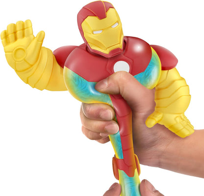 Heroes of Goo Jit Zu Marvel Hero Pack. The Invincible Iron Man - Gooey 4.5-Inch Tall. Ideal Birthday for boys. Superhero toy.