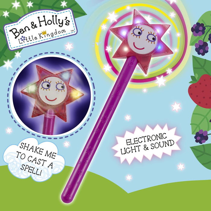 Ben & Holly Sparkle & Spell Wand with sounds & speech, ben & holly's little kingdom, interactive toy, imaginative play