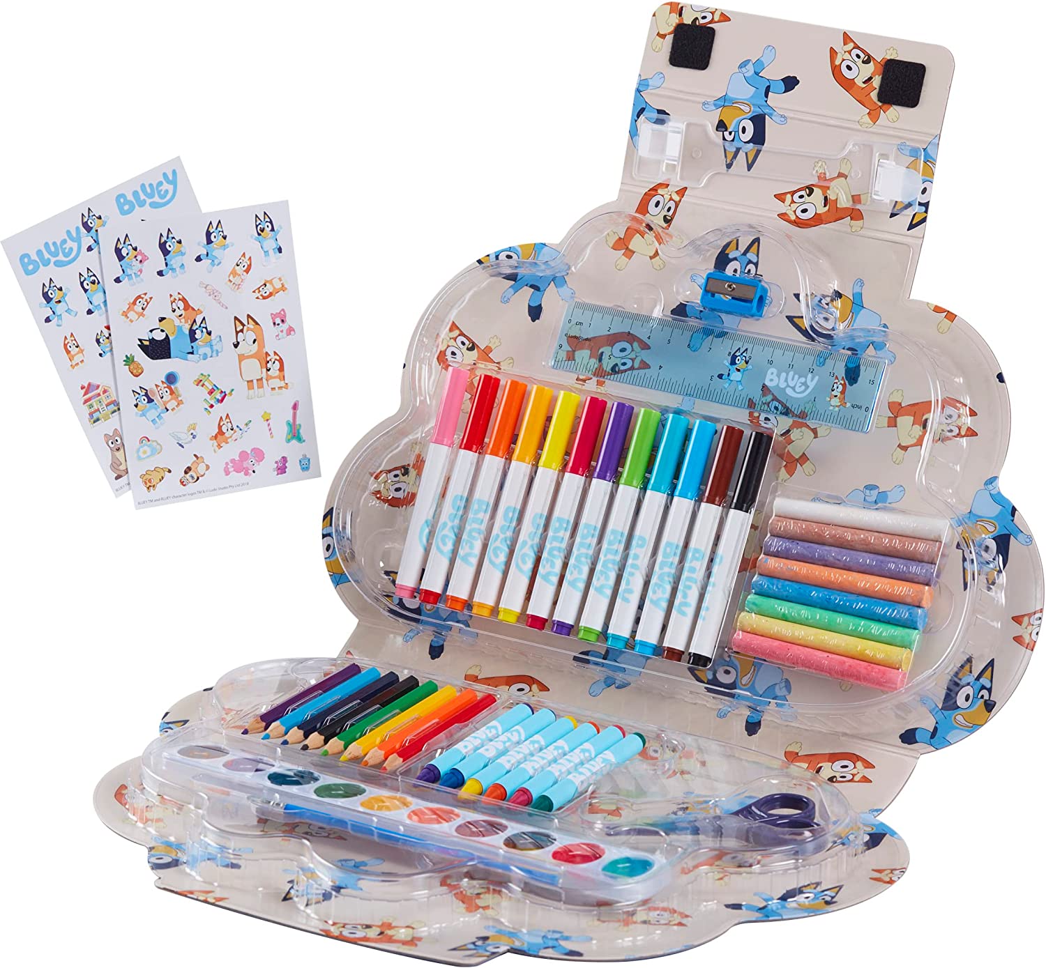 Character Options 07843 BLUEY 50PC Art Compendium Carry CASE
