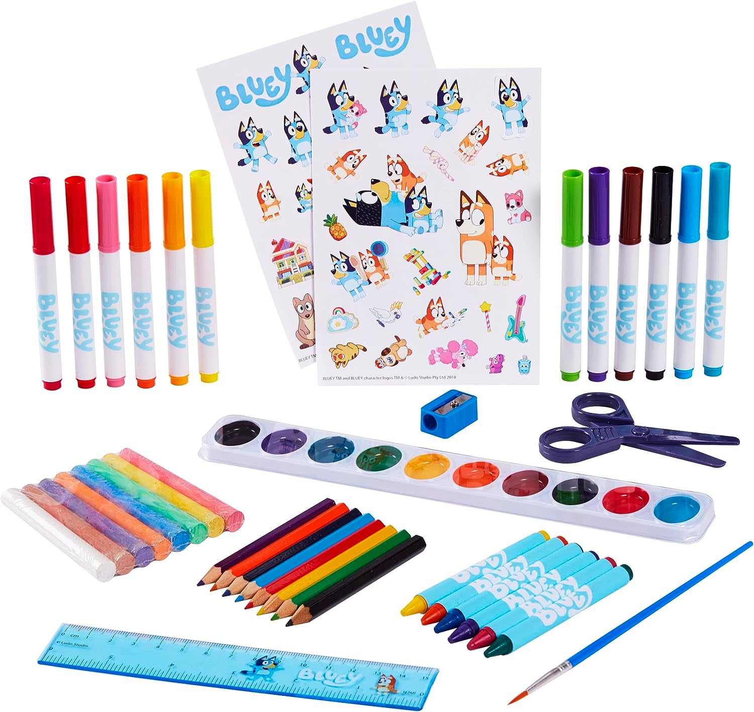 Character Options 07843 BLUEY 50PC Art Compendium Carry CASE