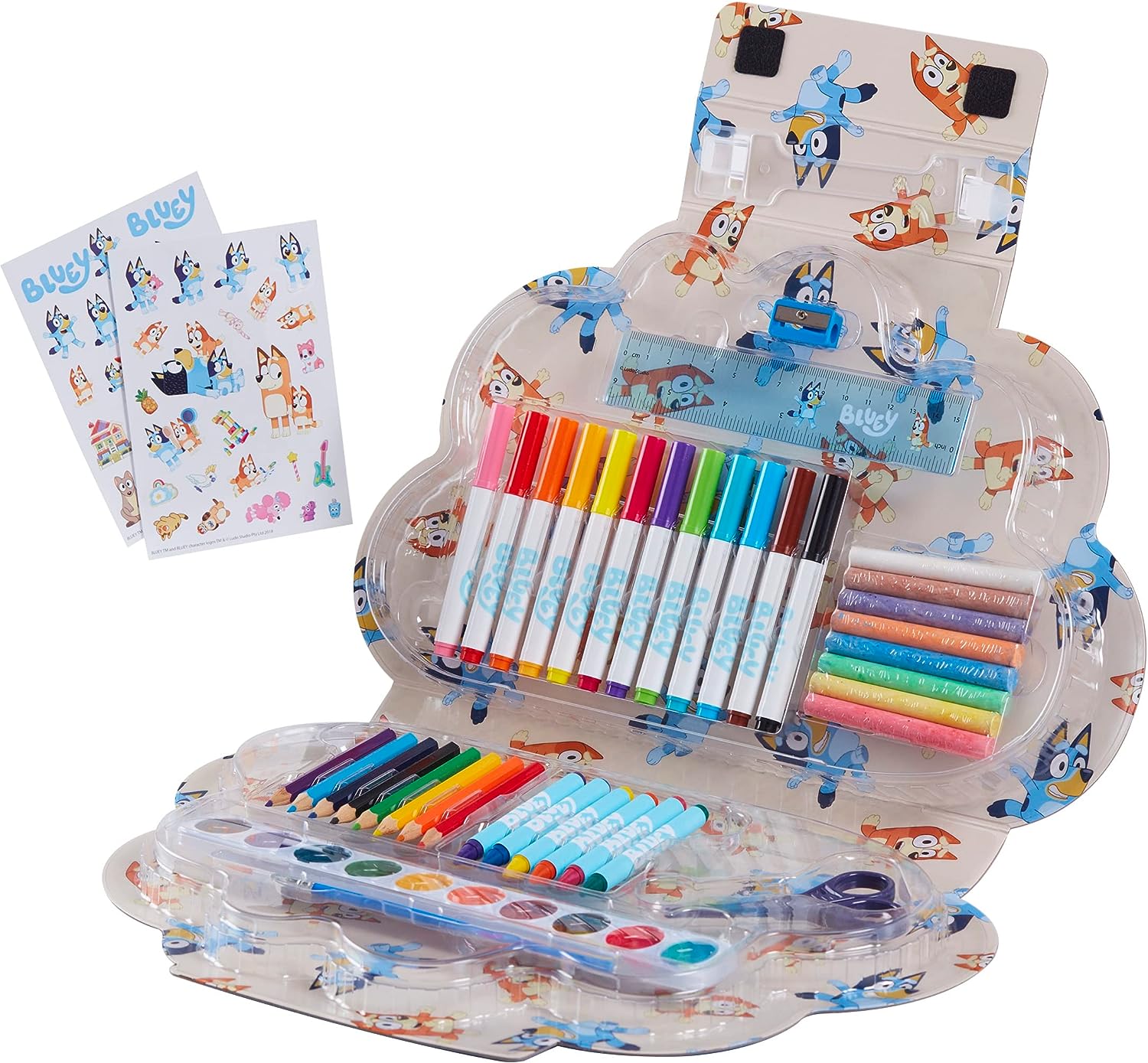 Character Options 07843 BLUEY 50PC Art Compendium Carry CASE