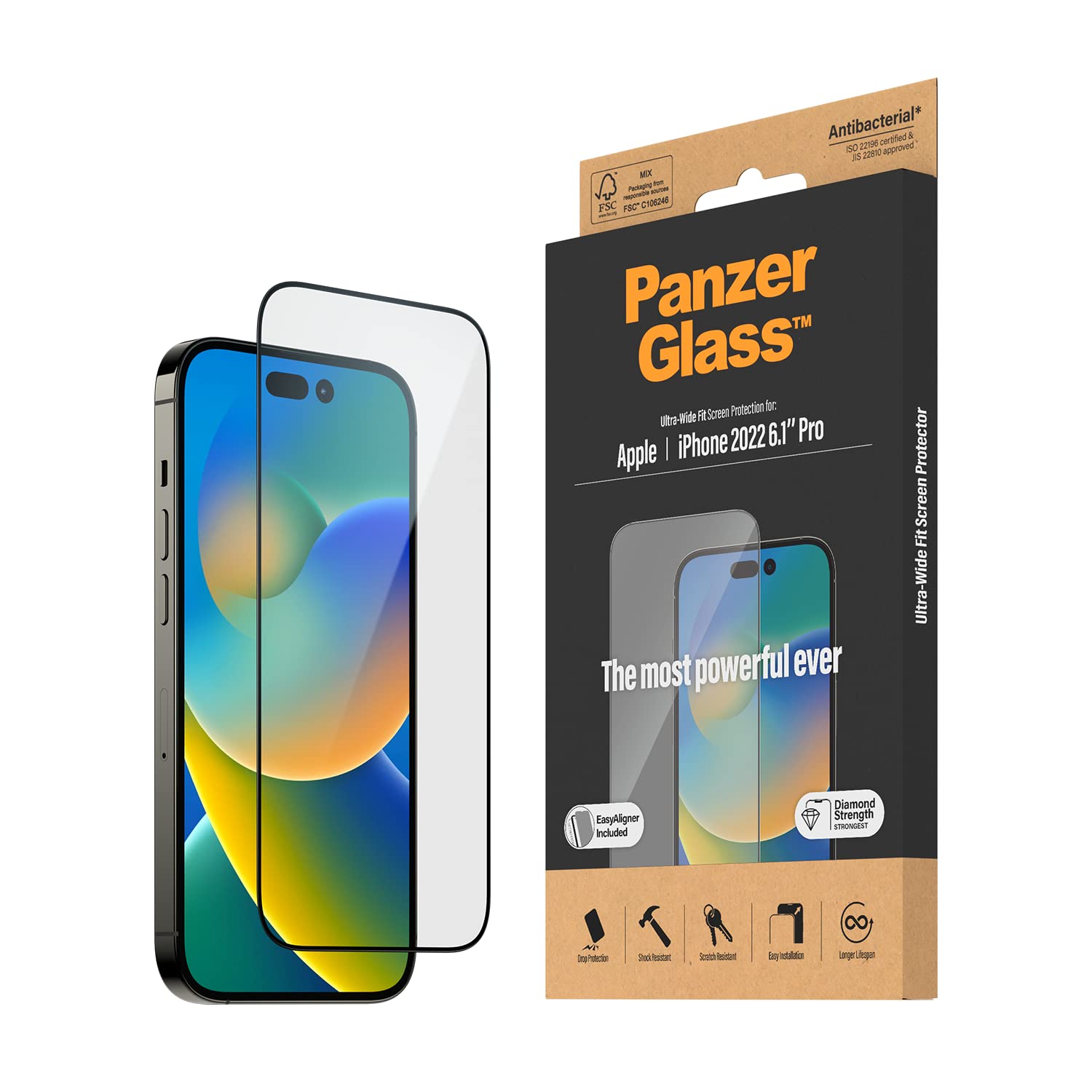 PanzerGlass Ultra-Wide Fit Apple iPhone Doorzichtige schermbeschermer 1 stuk(s