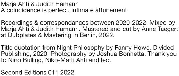 A Coincidence Is Perfect, Intimate Attunement